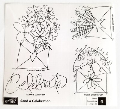 Rubber Stamp Set - Send a Celebration by Stampin' Up - Stamps Need to ...