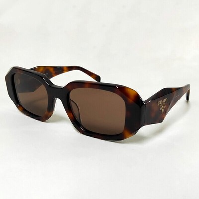 Prada Symbole Sunglasses 17WS Brown Havana Frame Women Sunglasses