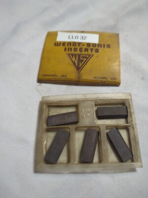 Htf Qty.5 NOS Wendt Sonis LL0-32 Carbide Inserts (B2)