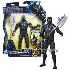 NEW 2017 Black Panther Movie 6 Inch Figure VIBRANIUM BLACK PANTHER with Halberd