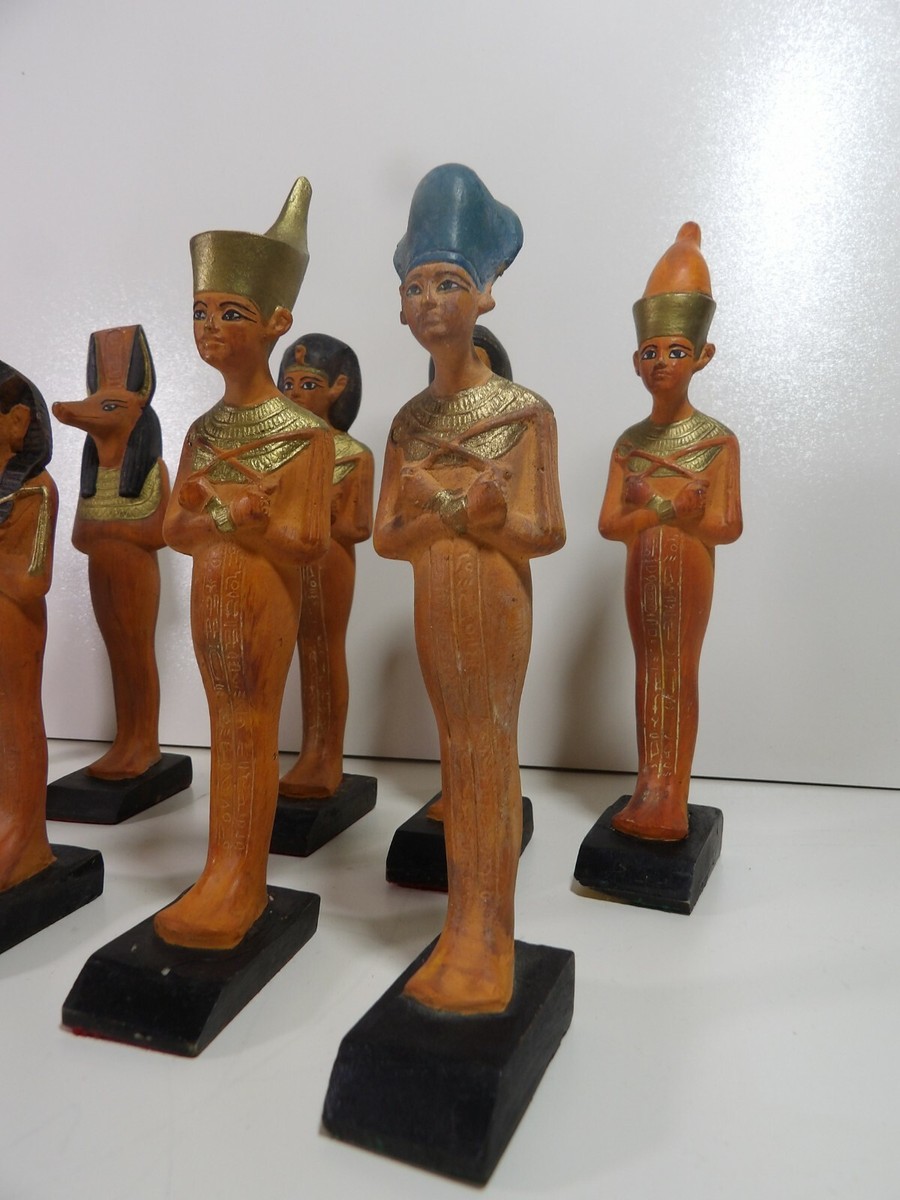 Lot De 11 Figurines Atlas – Divinités égyptiennes – Horus, Anubis… – Collection