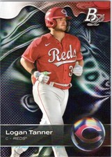 2023 Bowman Platinum Top Prospects #TOP20 Logan Tanner Cincinnati Reds