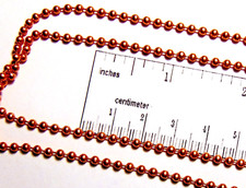 Pure COPPER Ball Chain 3 feet 36" Bulk 2.4mm 3 / Plus 5 clasps Nickel-free