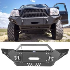 Full Width Front Bumper W D-rings Led Lights Fit Toyota Tacoma 2005-2011 Full Width Front Bumper W D-rings Led Lights Fit Toyota Tacoma 2005-2011