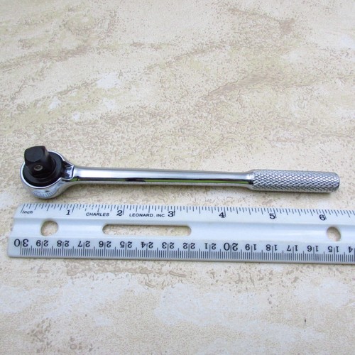 SK Hand Tools 45171, 3/8" Drive, 6.5" Slim Reversible Ratchet 60 Tooth USA MADE - Picture 6 of 6