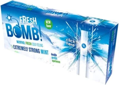 Fresh Bomb ARTIC Click Hülsen mit Aromakapsel 5 Boxen (500 Hülsen)