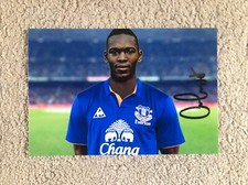 Signed 6x4 Autograph Photo ARISTOTE NSIALA ex EVERTON & DR CONGO Defender