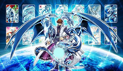 🔥Yu-Gi-Oh PlayMat Blue Eyes White Dragon Kaiba Mat 🔥 | eBay