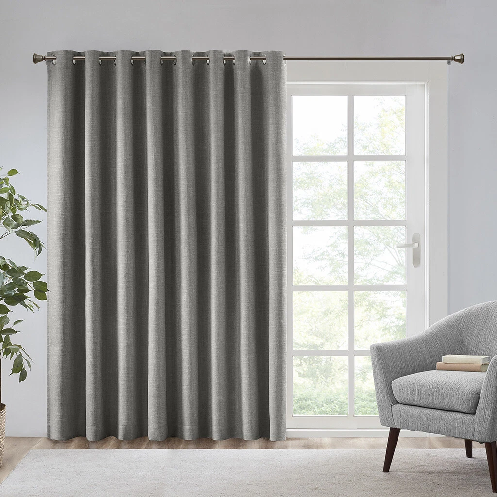 SunSmart Printed Heathered Blackout Window Patio Panel 100x84 for Living Room