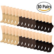 30 o 120 paia di calze donna trasparenti alte alla caviglia vendita all'ingrosso