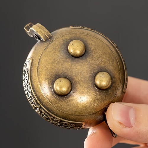 Nepalese-style-brass--metal-aromatherapy-holder-unscented-for-yoga-meditation-* - Zdjęcie 4 z 6