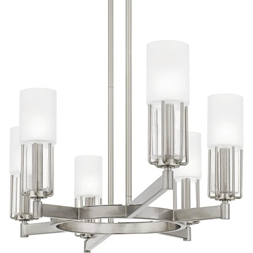 Quoizel CRZ648 Cruz 6 Light 48"W Linear Chandelier - Nickel - Picture 7 of 12