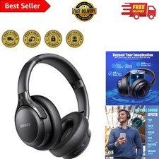 Wireless Over Ear Headphones - 65H Playtime  Bluetooth 6.0 for Ultimate Comfort