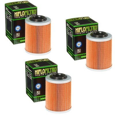 Hiflo Oil Filter 3 Pack Bombardier Can-Am Outlander/ Renegade 400 500 650 800