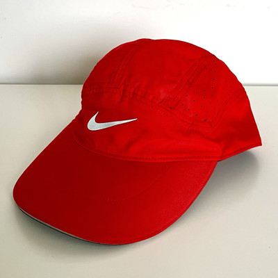 Nike Tailwind Dri-Fit 5 Panel Running Aerobill Hat Cap Outdoor Red
