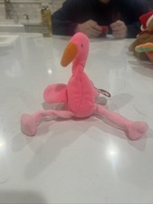 Ty Beanie Baby Pinky the Flamingo 1995   Retired Plush Toy