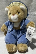 Tom Kitten Stuffed Plush Tan Cat Beatrix Potter 12 With Tags Eden 1993