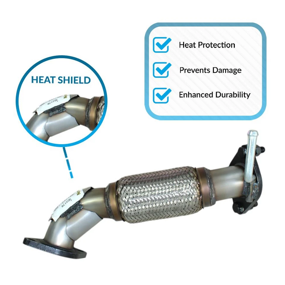 Tubo de escape delantero de acero inoxidable compatible con: Kia Forte Koup 2010-2013 2,0 L, 2,4 L Foto 4 de 4