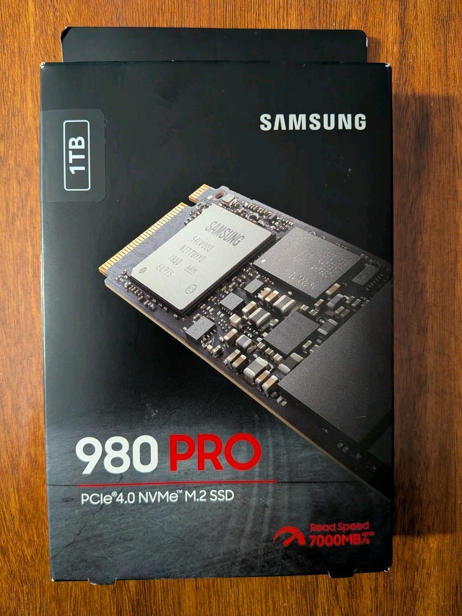 Samsung 980 PRO 1TB SSD, PCIe 4.0 x 4 M.2, M.2 2280 Internal