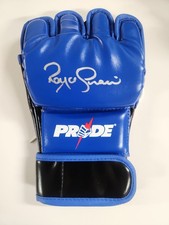 ROYCE GRACIE SIGNED AUTOGRAPHED MMA PRIDE GLOVE COA BAS BECKETT #BC80876