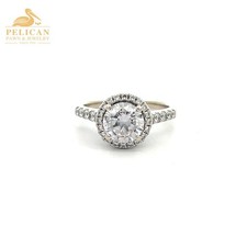 Women's Diamond Engagement Ring 1.35 CTW 14K White Gold PPJ053981