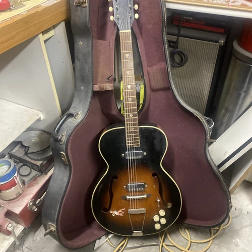 Vintage 1950's  Silvertone / Kay Aristocrat Archtop w/ HSC Rare !