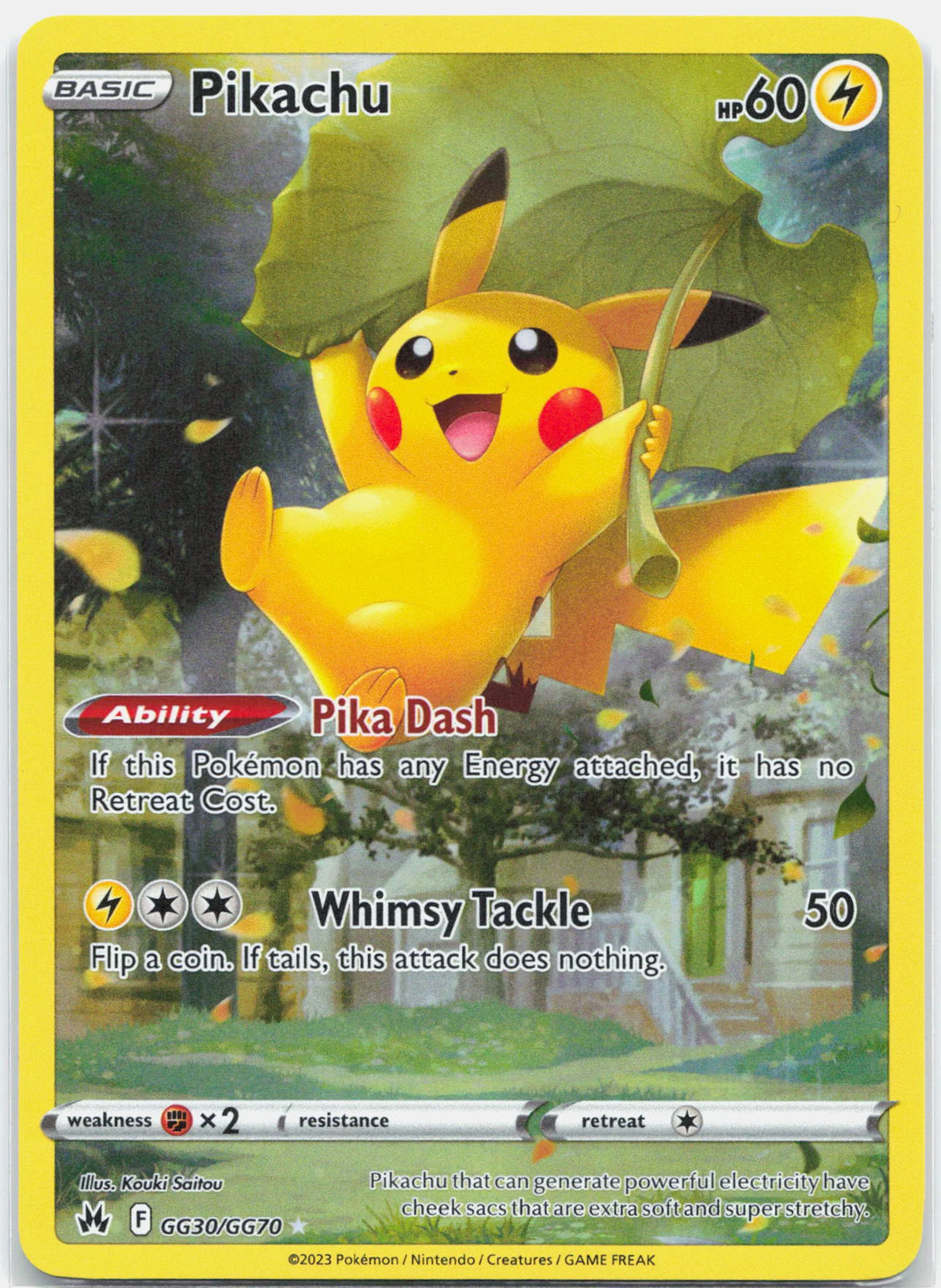Pikachu - GG30/GG70 Crown Zenith Gallery Pokemon - NM/LP