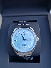 Bulova Men's Automatic Watch Sutton Steel/Light Blue 96B423