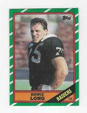 1986 TOPPS HOWIE LONG #67 LOS ANGELES RAIDERS
