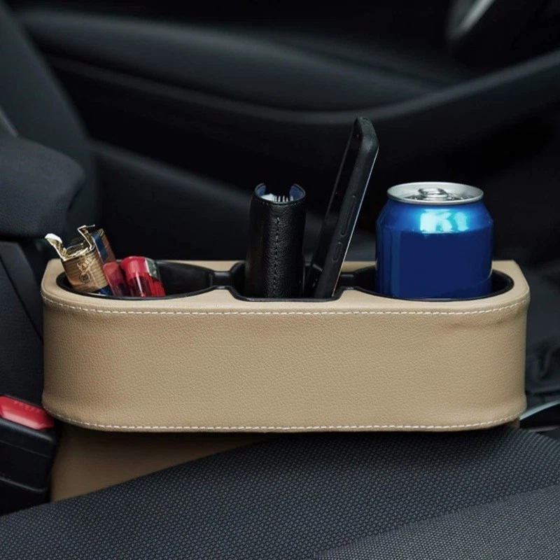 Organizador universal de almacenamiento de relleno de huecos para asiento de coche con soporte para teléfono Foto 4 de 4