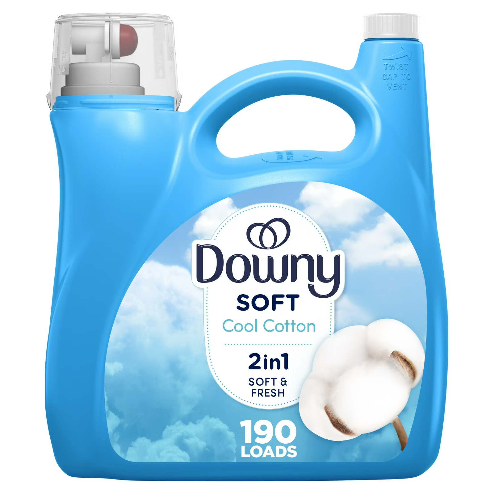 Downy Liquid Laundry Fabric Softener and Conditioner, Cool Cotton Scent