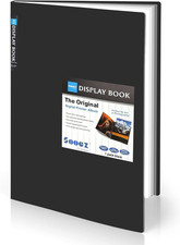 Art Portfolios 12"X18", Large Portfolio Folder with 30 Pockets  Black Inner She