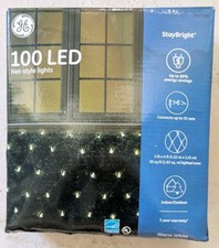 NEW - GE 5' x 4' Feet 100 LED Warm White Christmas Holiday Net Light