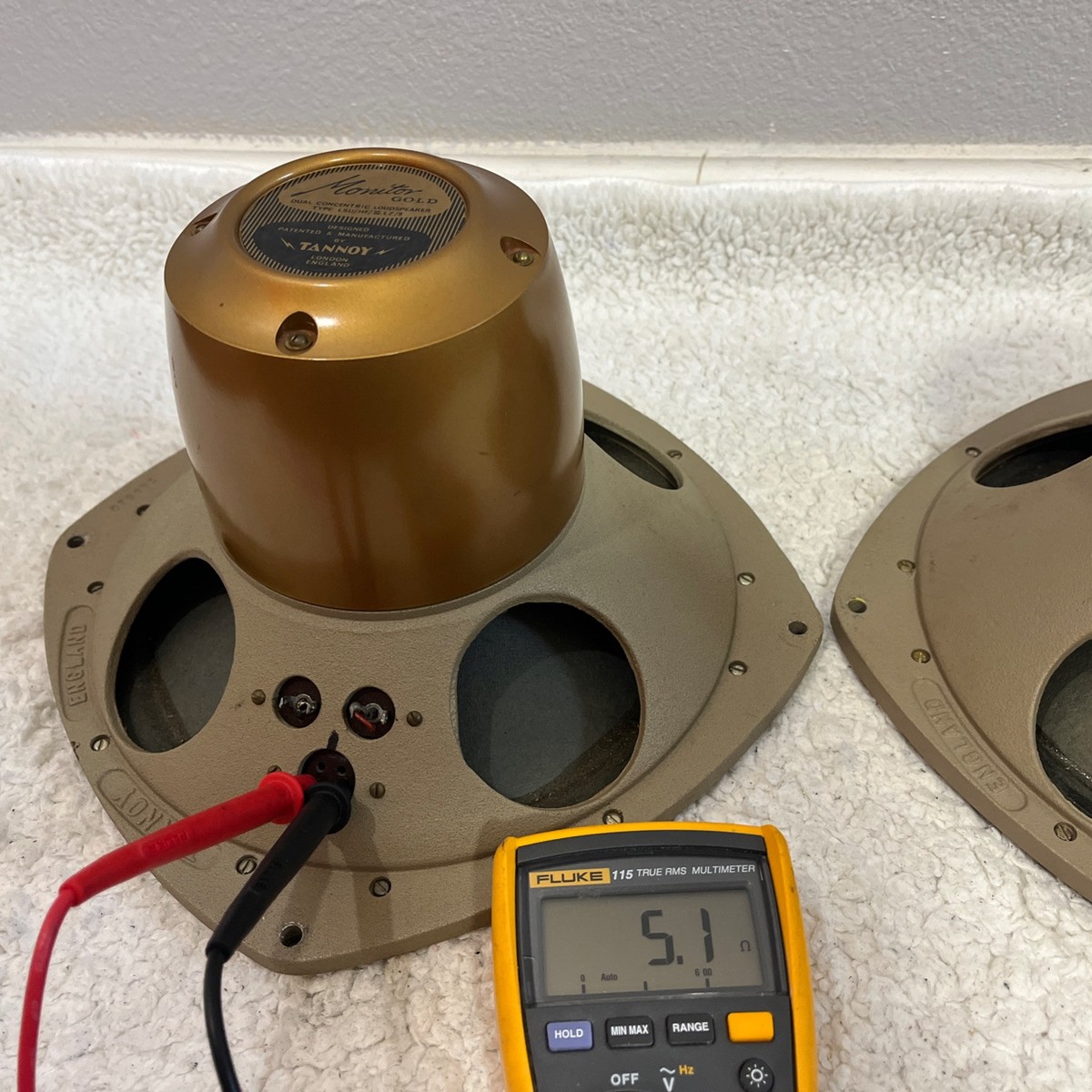 TANNOY MONITOR GOLD LSU/HFⅢ.LZ/8/U 2台 Tannoy Monitor Gold LSU/HF/Ⅲ.LZ/8 Speaker Units - Vintage