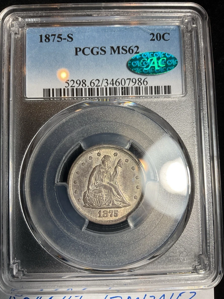 MS 62 Graded 1875 Year US Twenty Cent Pieces for sale | eBay
