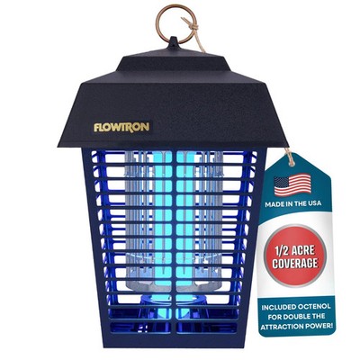 15W Outdoor Electric Bug Zapper Insect Killer   Covers Up to 1/2 Acre