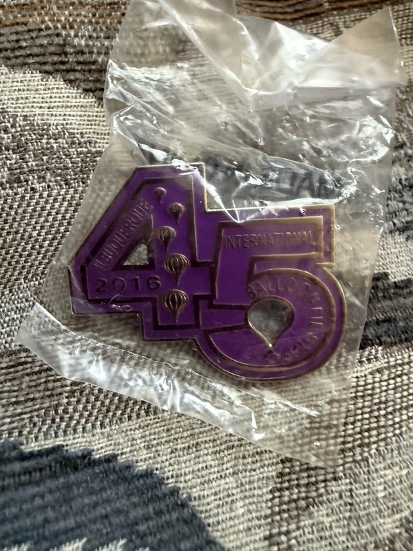 2016 45th Year International Balloon Fiesta Pin