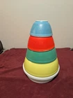Vintage 1940s PYREX Primary Colors Nesting Mixing Bowls Set of 4