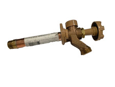 Woodford 17CP-4-MH Wall Faucet 1/2" Inlet 3/4" Outlet Brass Outdoor 9.25" Length Woodford 17CP-4-MH Wall Faucet 1/2" Inlet 3/4" Outlet Brass Outdoor 9.25" Length - Image 1