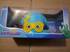 NEW Move Brand Octopus Bath Toy For Toddler Swims No Battery Needed Blue  Yello