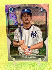 Hans Montero 2023 Bowman Chrome Mega #BCP-173 1st MOJO REFRACTOR - Yankees
