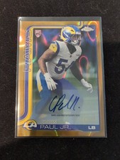 2025 Topps Chrome Chris Paul Jr. Rookie Auto Los Angeles Rams  #44/50