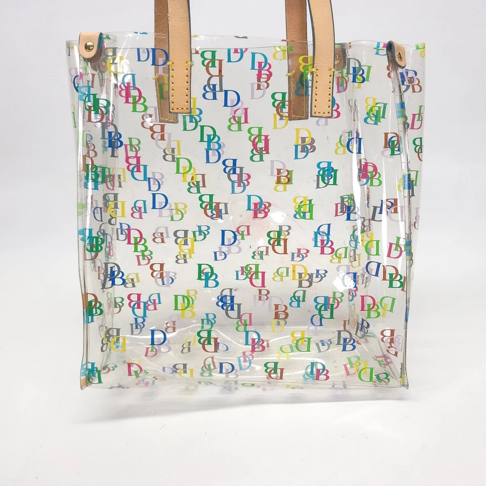 Dooney & Bourke IT Lunch Tote Bag Clear Signature Handbag Purse PVC - Image 4 of 4