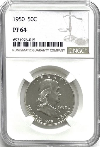 1950 Franklin Half Dollar PF64 NGC