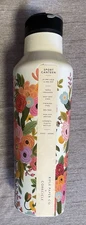 RIFLE PAPER CO. X CORKCICLE, Floral 20 oz. Sport Canteen, Straw Lid, NEW