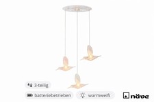 LED Hängedeko Vögel 3-teilig, Nachtlampe Ki...