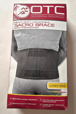 OTC Heavy Duty Sacro brace with Thermo-pad Black / Preowned Unused / LN