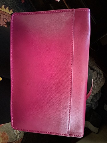 Tory Burch Magenta EUC Robinson Envelope Purse (used Twice!) - Picture 12 of 14
