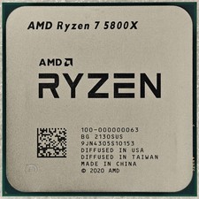AMD Ryzen 7 5800X Vermeer Desktop Processor 8Core 16Thread 3.8GHz 7nm DDR4 105W