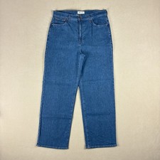 Madewell Women’s Perfect Vintage Wide Leg Jeans 31 Blue Fairdale Made in USA